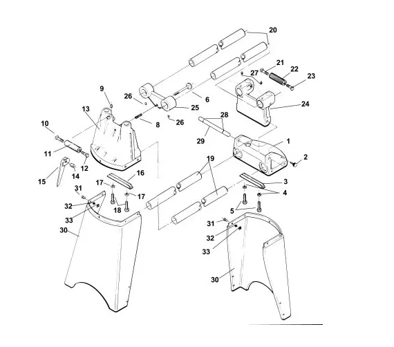 Bench & Base Service Parts exploded diagram