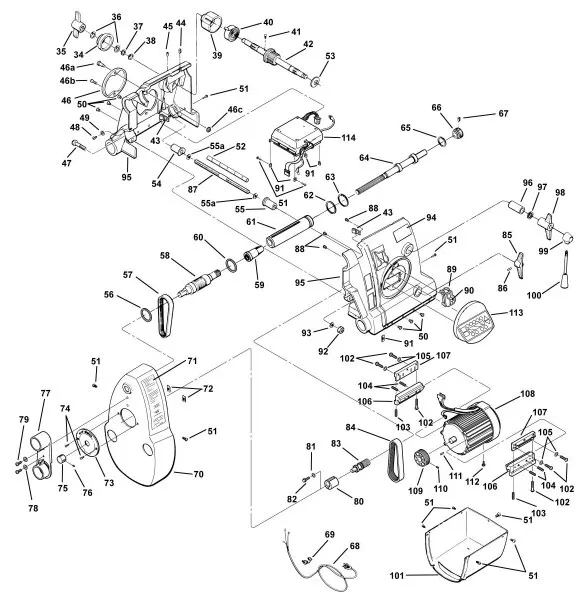 PowerPro Gen 1 DVR Smart Motor Service Parts exploded diagram